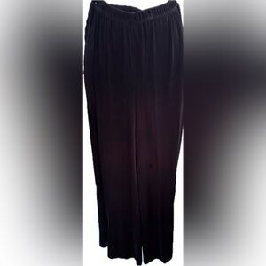 CHICO’S Navy Capri Pants Stretch Elastic Waist! Wide Legs Great Condition Size 0